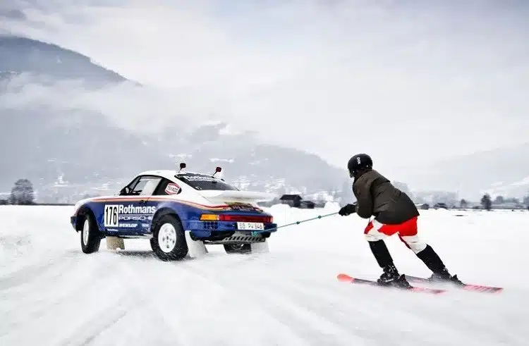 UNXPECTED - PORSCHE - GP ICE RACE - SKI JORING